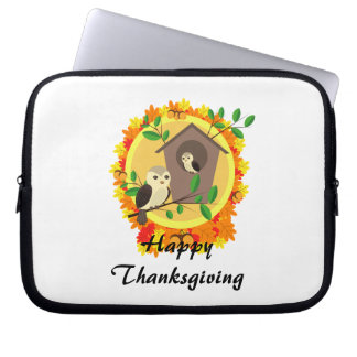 Herbst Eulen 25 cm Laptopschutzhülle