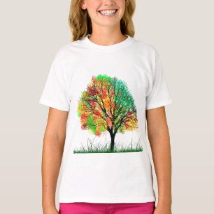 Herbst-Fall-Baum-Blatt-Natur-Schicksal ausgebufft T-Shirt