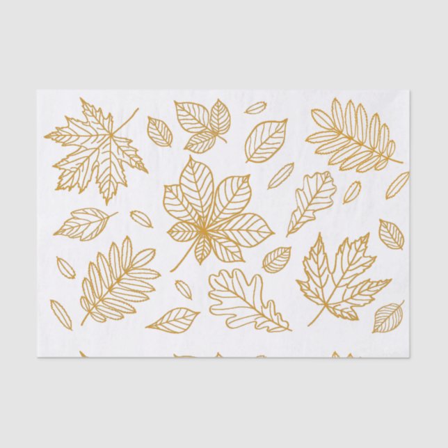 Herbst-Fall-Blatt-Druck Seidenpapier (Vorderseite)