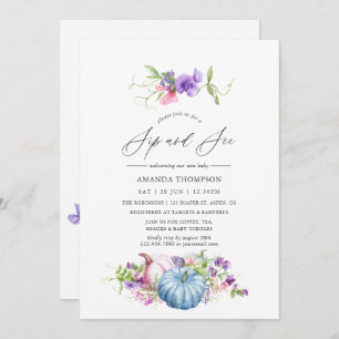 Herbst - Fall Blumensippe und Siehe Einladung