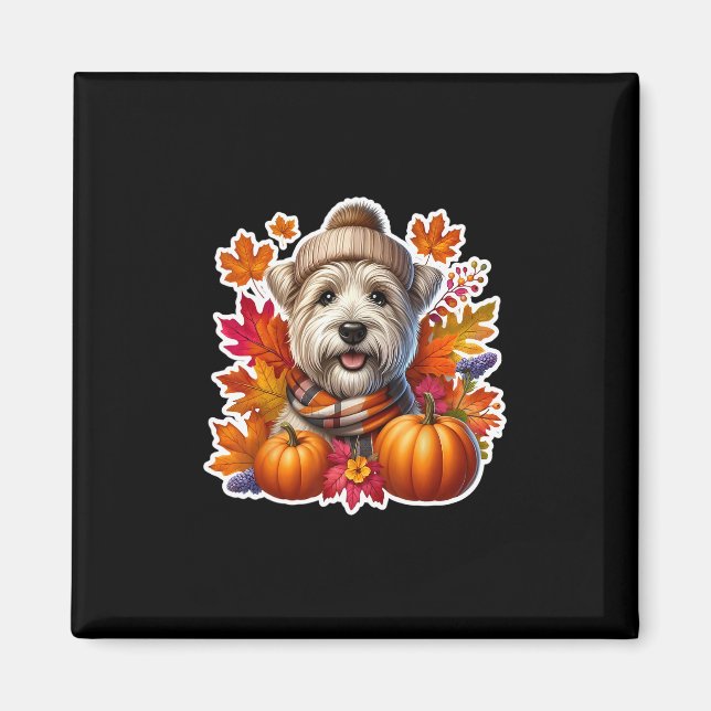 Herbst Fall Glen Of Imaal Terrier Ter Hundebesitze Magnet (Vorne)