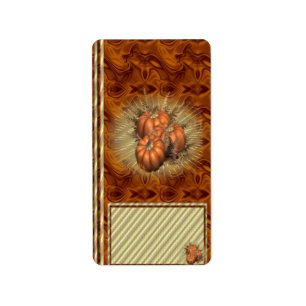 Herbst-Fall Hershey Miniatur-Bonbonpapier Adressaufkleber