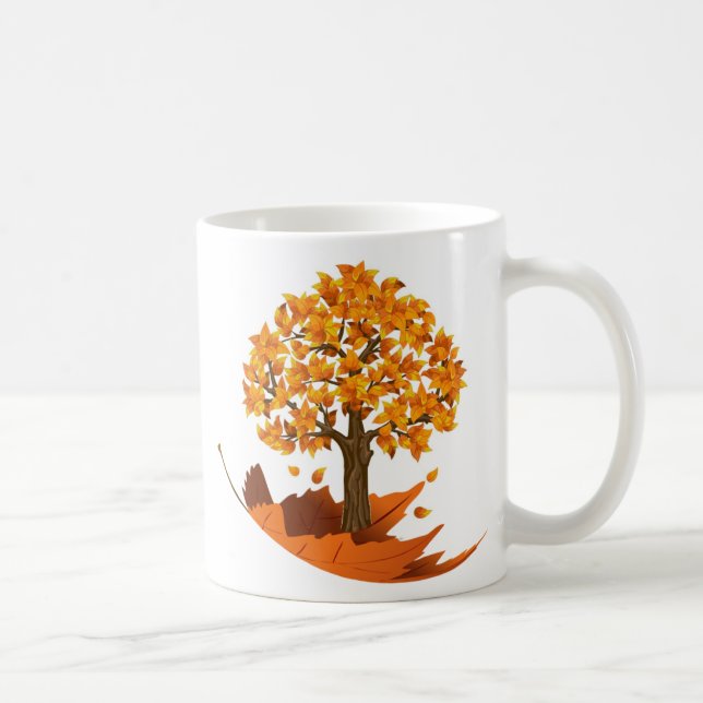 Herbst-Fall-Tasse Tasse (Rechts)