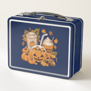 Herbst Familie Halloween Erntedankfest Niedlich He Metall Brotdose
