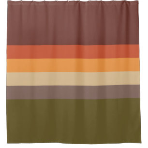 Herbst-Farben - rotes orange Gelb TAN grünes Brow Duschvorhang