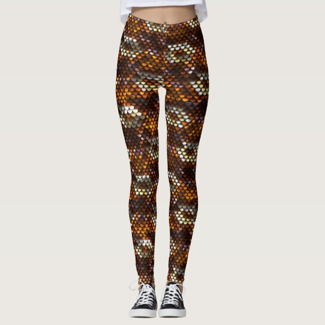 Herbst-FarbPaillette-Blick Leggings (Vorderseite)