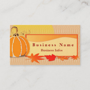 Herbst färbt Visitenkarte