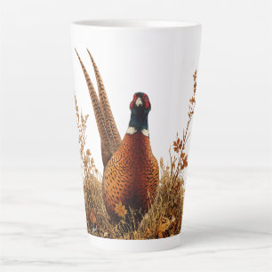 Herbst-Fasan-Ölgemälde Milchtasse