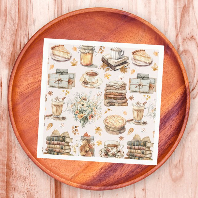 Herbst Favorit Essential Ästhetische Muster Serviette (In situ)