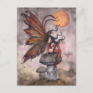 Herbst-Fee Postkarte von Molly Harrison