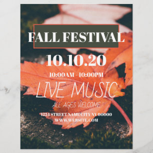 Herbst Festival Party Flyer Poster