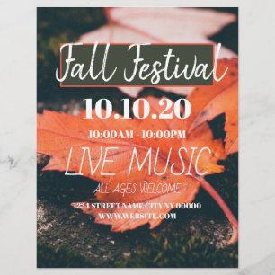 Herbst Festival Party Flyer Poster