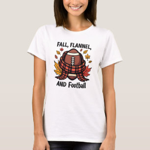 Herbst, Flannel und Fußball - gemütliche Herbstspo T-Shirt