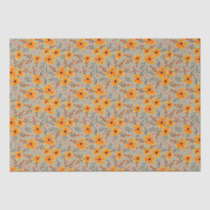Herbst florales Muster Sage Green Seidenpapier