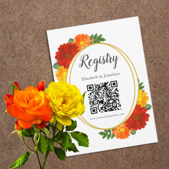 Herbst-Florals-Brautparty Begleitkarte (Von Creator hochgeladen)