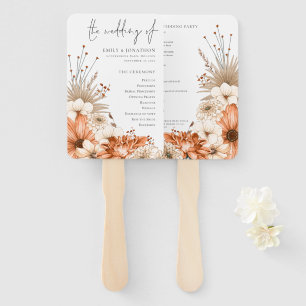 Herbst Florals Elegantes Script-Programm Fächer