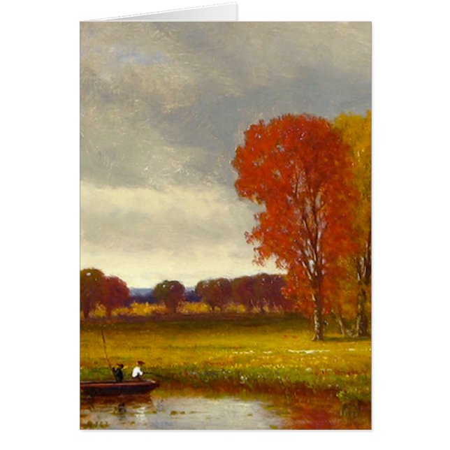 Herbst-Fluss-Baum-Malen (Vorne)