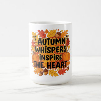 Herbst flüstert Waldfalldesign Kaffeetasse