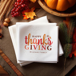 Herbst-Foliage-Erntedank Serviette