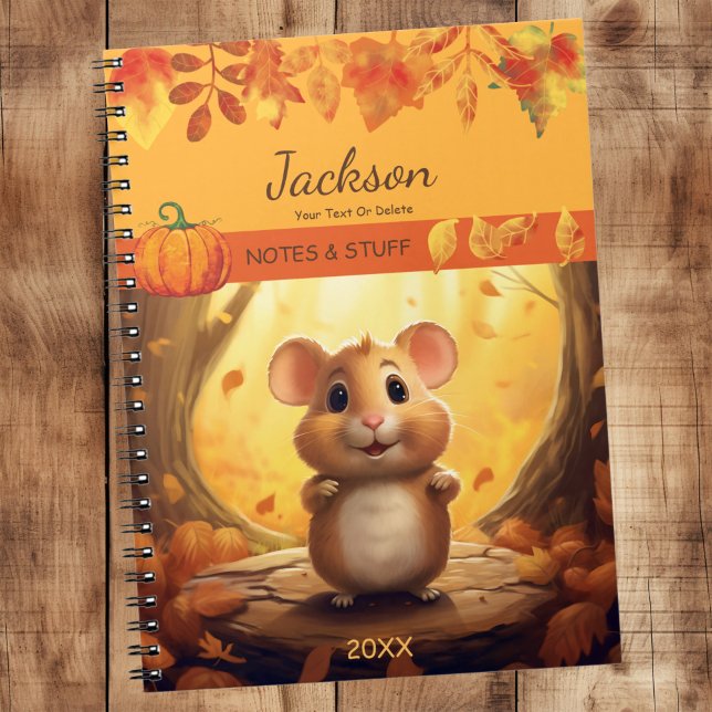 Herbst Forest Hamster Notebook Notizblock (Von Creator hochgeladen)