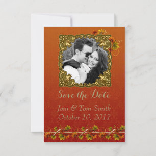 Herbst-Foto Save the Date