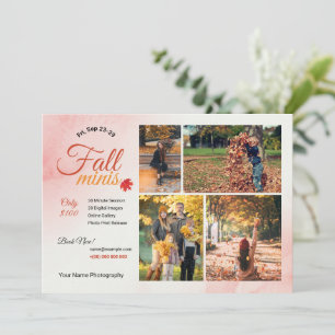 Herbst-Fotografie-Mini-Session-Vorlage