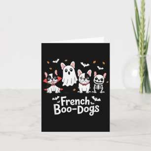 Herbst Französisch Bulldog Halloween Französisch B Karte
