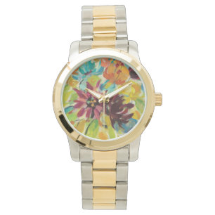 Herbst-Freude-Blumen Armbanduhr