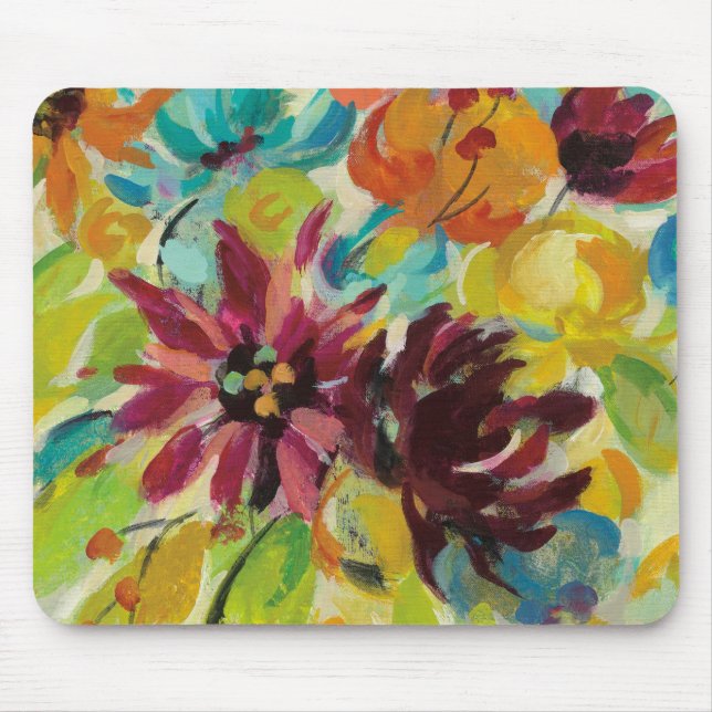 Herbst-Freude-Blumen Mousepad (Vorne)
