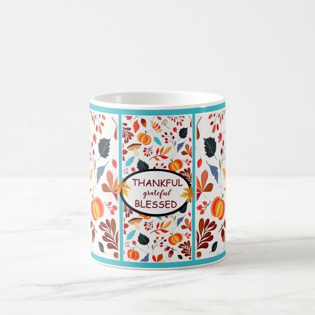 Herbst Freude Thanksgiving Kaffeetasse (Mittel)