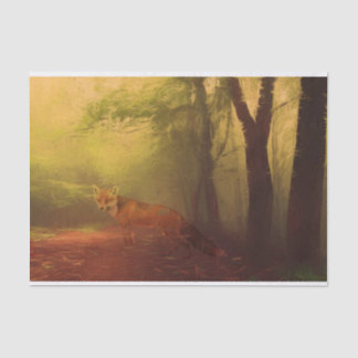 Herbst-Fuchs-Zettel Seidenpapier
