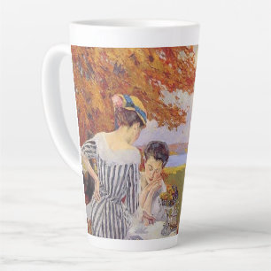 Herbst-Garten-Teeparty Vintage-Kunst Milchtasse