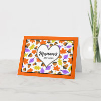 Herbst Geburtstag für Mamaw - farbenfrohe Blätter