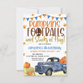 Herbst-Geburtstagseinladung Einladung