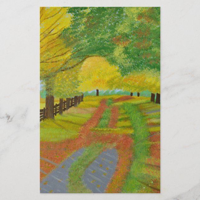 Herbst - gefallene Blätter Briefpapier (Vorderseite)