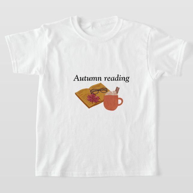 Herbst Gemütliche Lebensräume - heißes Cocoa, Buch T-Shirt (Ablage )