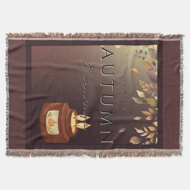 Herbst Gentle Abends Blanket - Cosy Fall Zuhause Decke (Vorderseite)