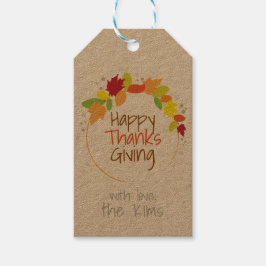 Herbst Geschenkanhänger