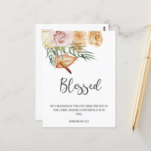 Herbst gesegnet glückliches Erntedankfest Postkarte