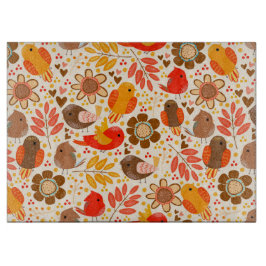 Herbst Getweetet Schneidebrett