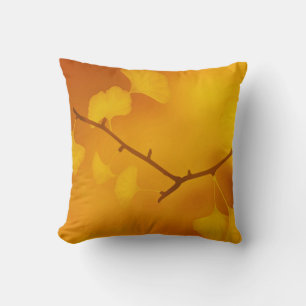 Herbst-Ginkgo/ Gingko Frauenhaar-Blätter Kissen