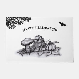 Herbst, glückliches Halloween! Fußmatte