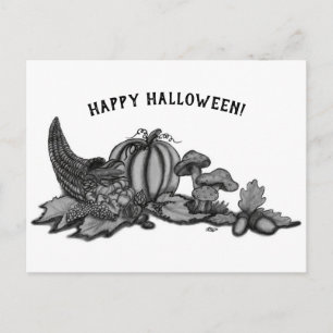 Herbst, glückliches Halloween! Postkarte