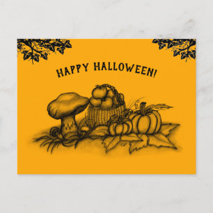 Herbst, glückliches Halloween! Postkarte