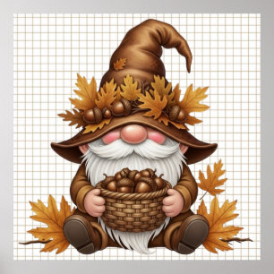 Herbst-Gnom-Plakat Poster