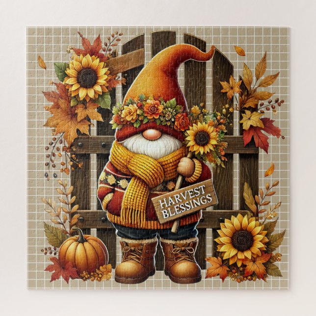 Herbst-Gnom-Puzzle Puzzle (Vertikal)