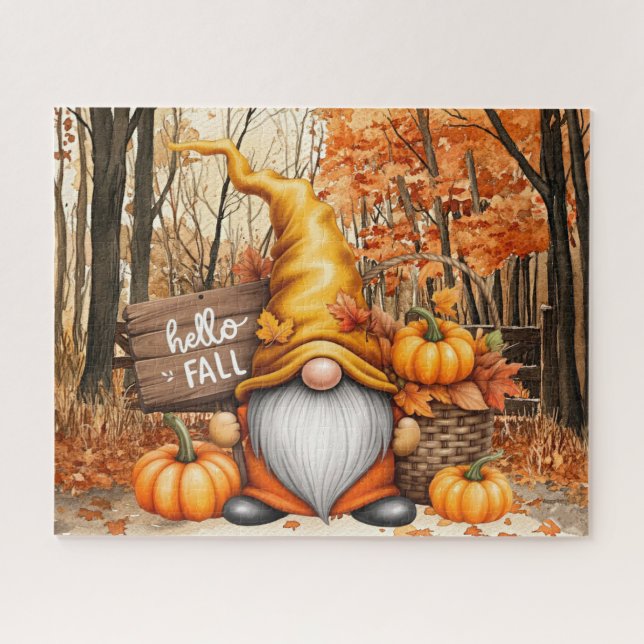 Herbst-Gnom-Puzzle Puzzle (Horizontal)