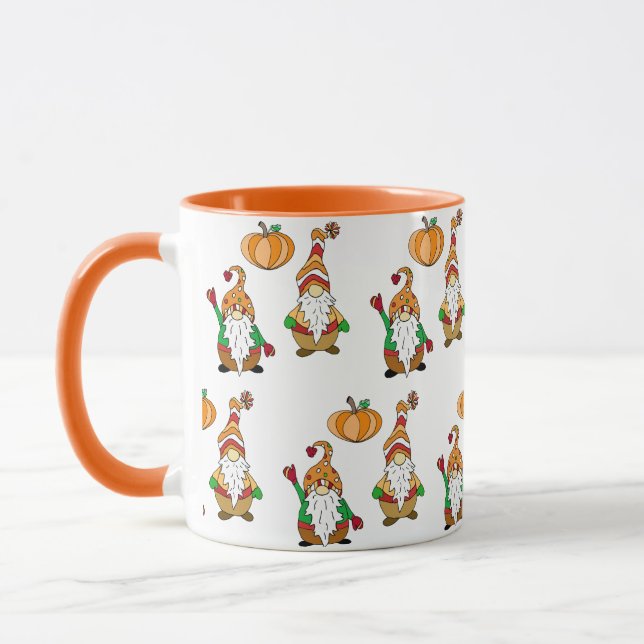 Herbst Gnome Fall SaisonHalloween Tasse (Links)