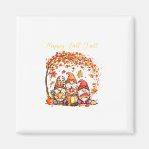 Herbst-Gnome Happy Herbst Euch alle Herbstblätter Magnet