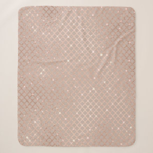 Herbst-Gold-Blätter: Blumenmuster Sherpadecke